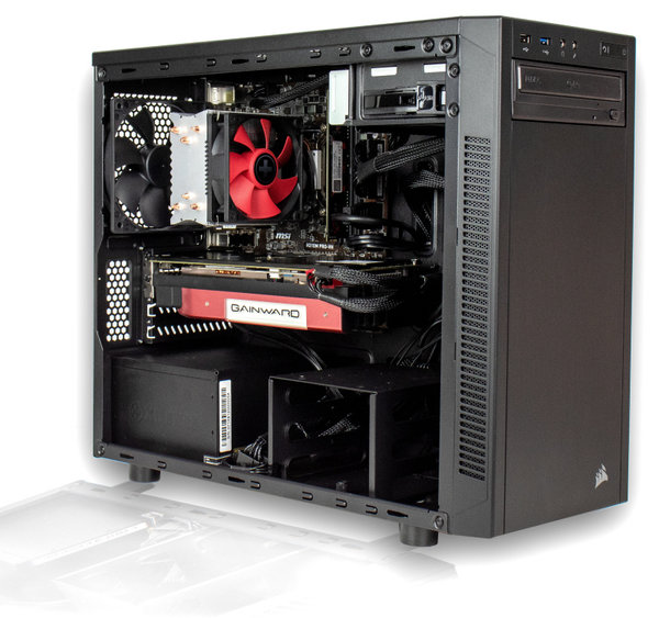 Zed Up Office PC Plus mieten - AMD Ryzen 7 3700X, GT 710, 32 GB DDR4-RAM