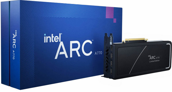 Mieten - Intel Arc A770 Limited Edition, 16GB GDDR6, HDMI, 3x DP
